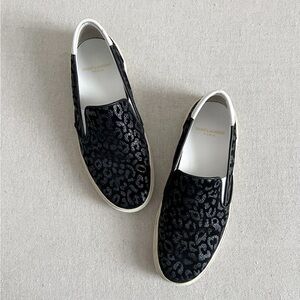 Saint Laurent Paris Leopard Print Slip-On Sneakers